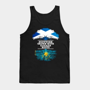 Scottish Grown With Kazakh Roots - Gift for Kazakh With Roots From Kazakhstan Tank Top